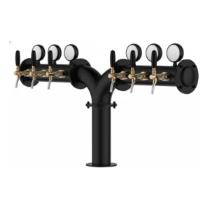Trụ Bia chữ Y DMTECH – 6 Vòi Đen nhám